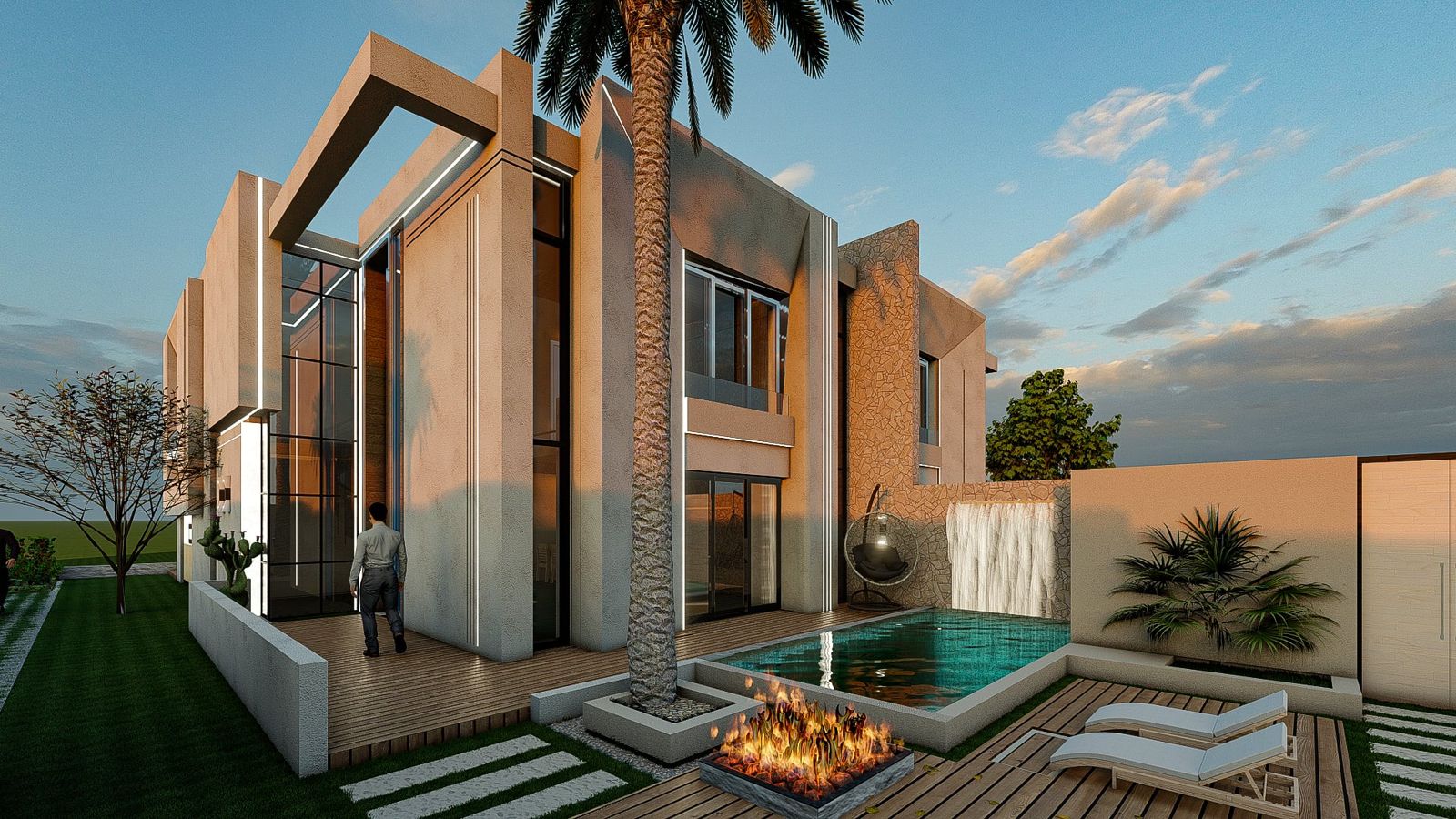 Villa neuve à la soukra parc