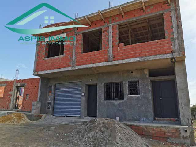 Vt404 maison inachevée 180 m2 à kelibia