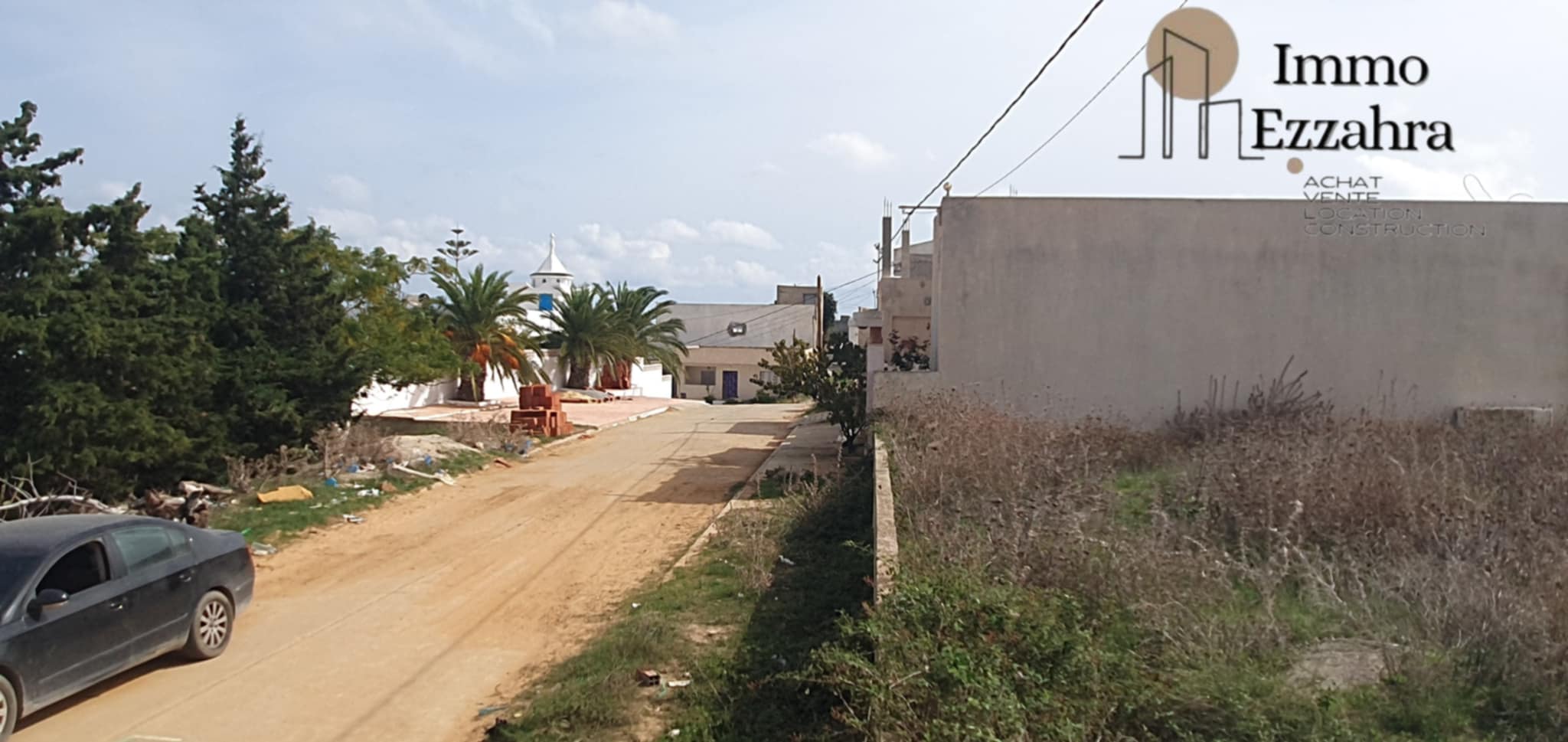 Terrain 700m de la plage ezzahra kélibia