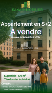 A un appartement en s2 nabeul ref378a