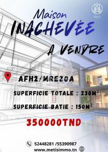 Maison inacheve indpendante ref724a