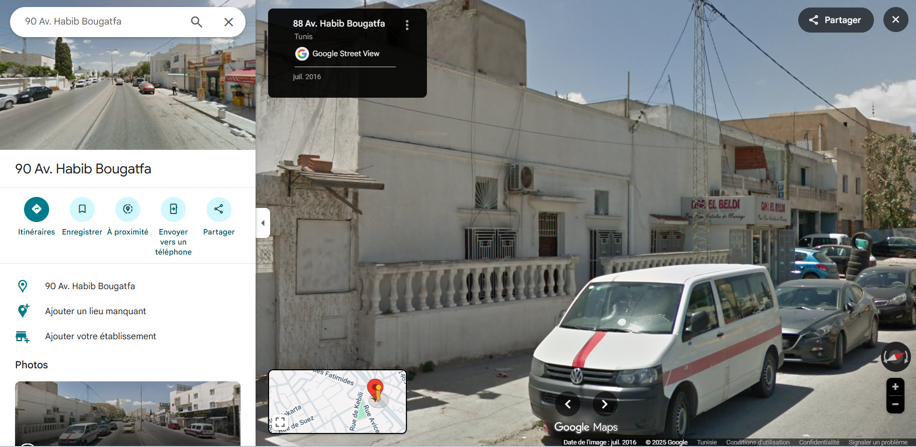 Maison 147m avenue habib bougatfa bardo