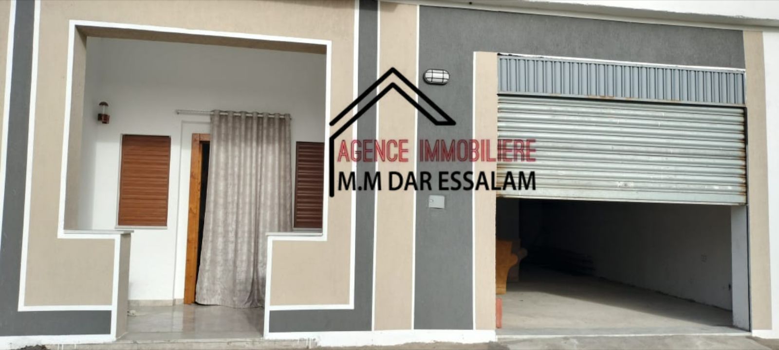 Maison avec un garage au centre de dar allouche
