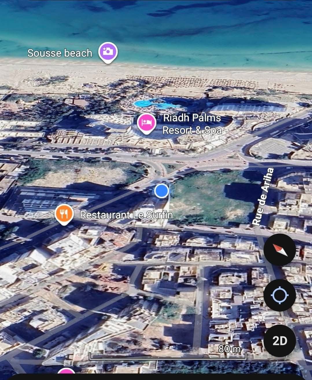 Terrain r8 proche hôtel riadh palm sousse
