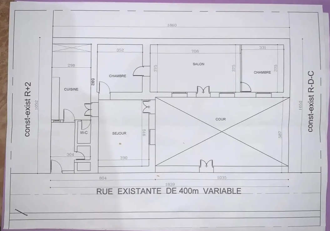 Maison la plage kelibia 195m