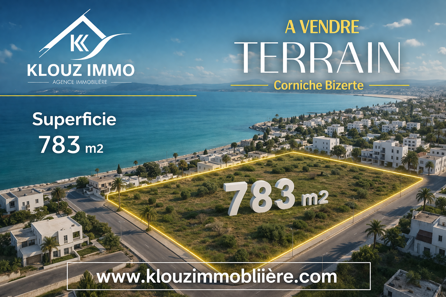 Opportunité en or corniche bizerte