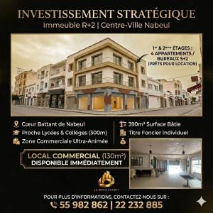 Immeuble r2 commercial centre ville ref1453a