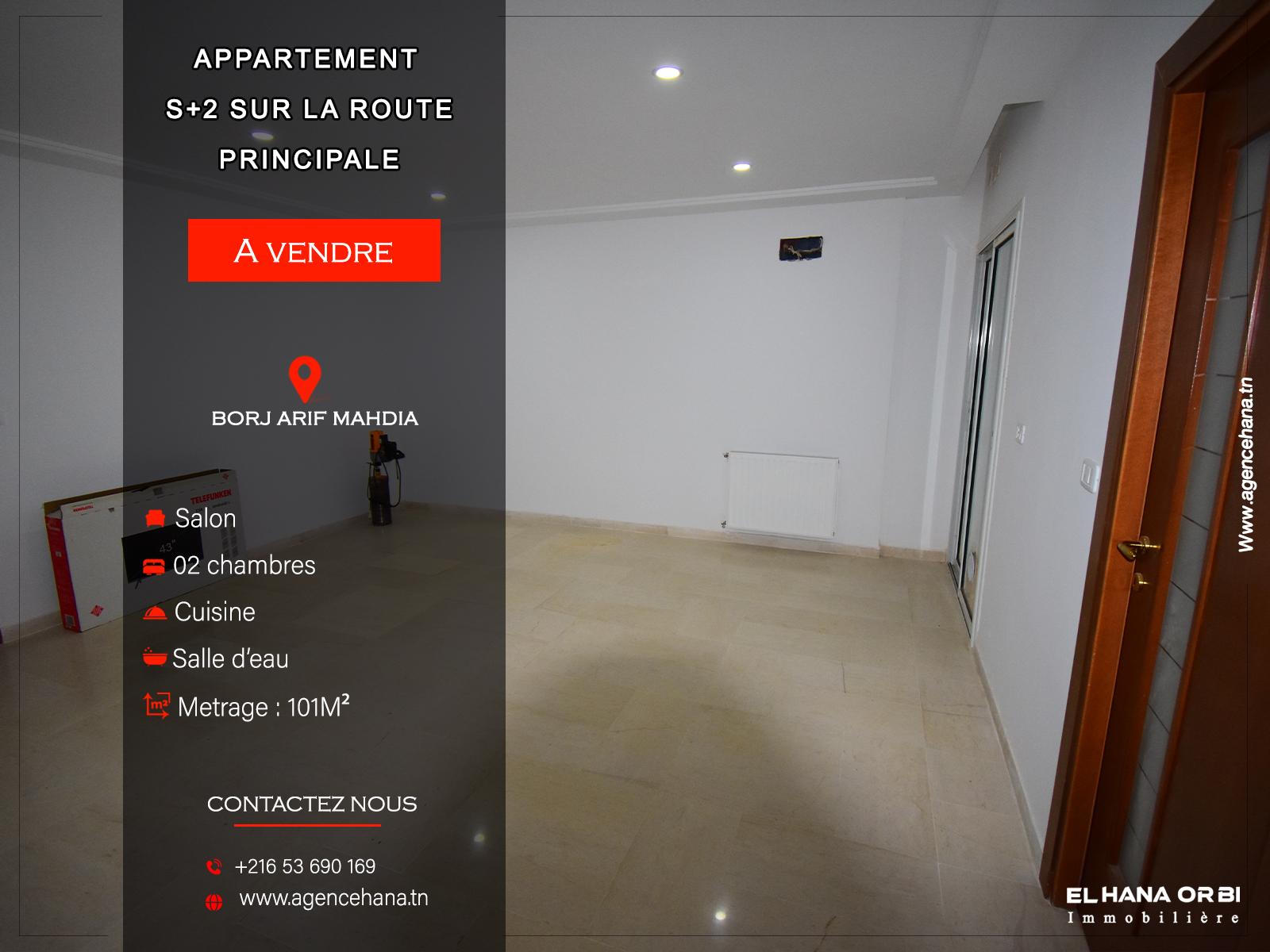 Des appartements s2 neuf bas prix mahdia