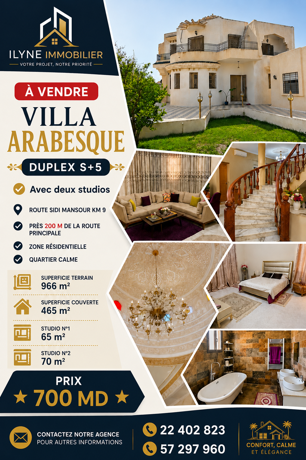 Villa arabesque duplex route sidi mansour km 9