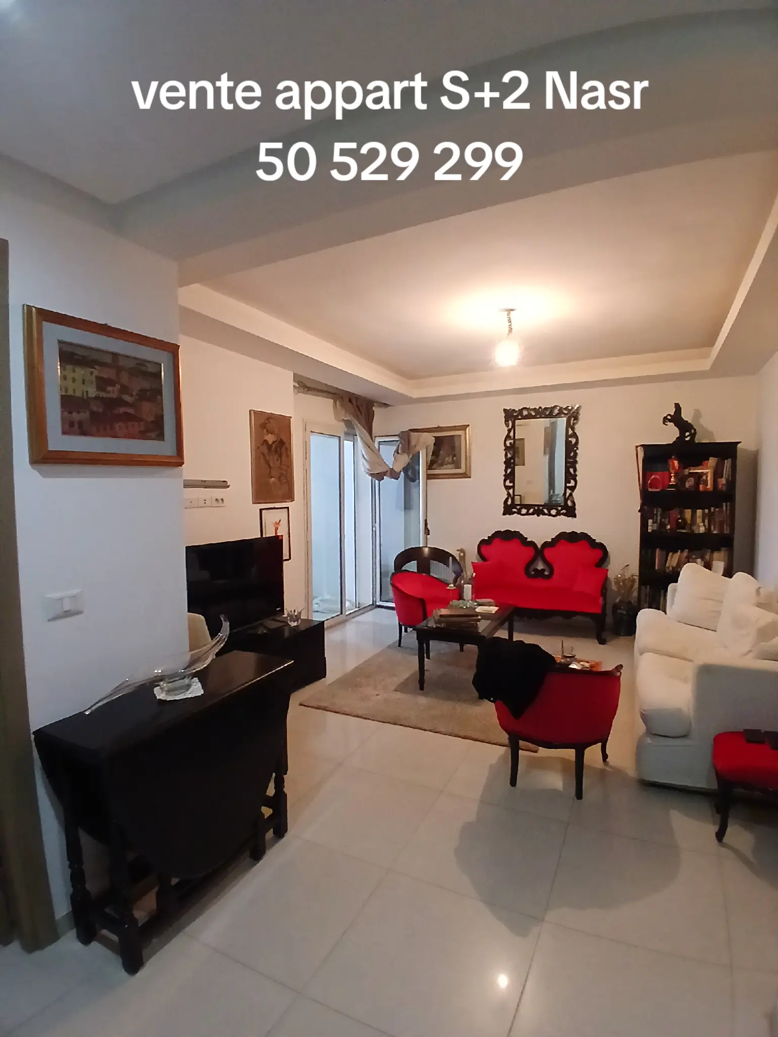 Appartement s2 cité nasr av hedi nouira