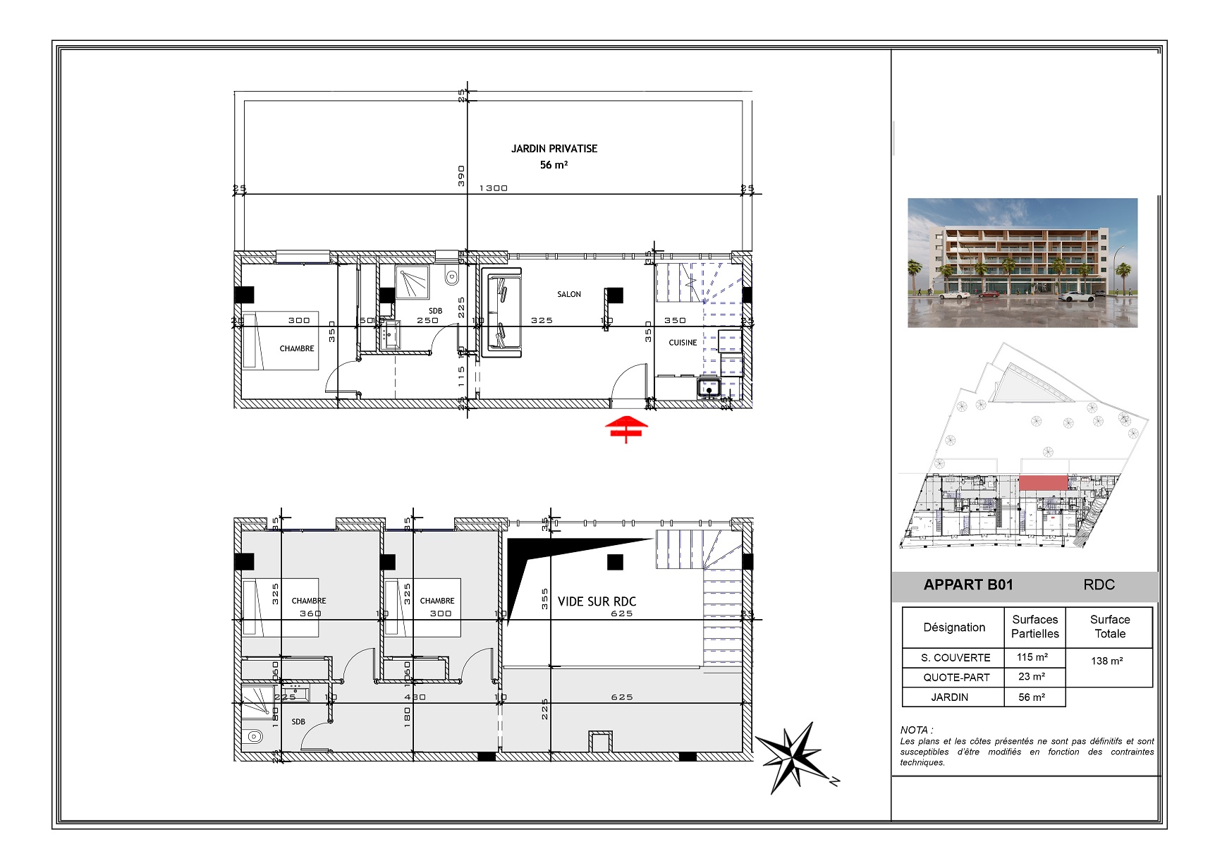 Duplex s3 avec piscine privée à mahdia