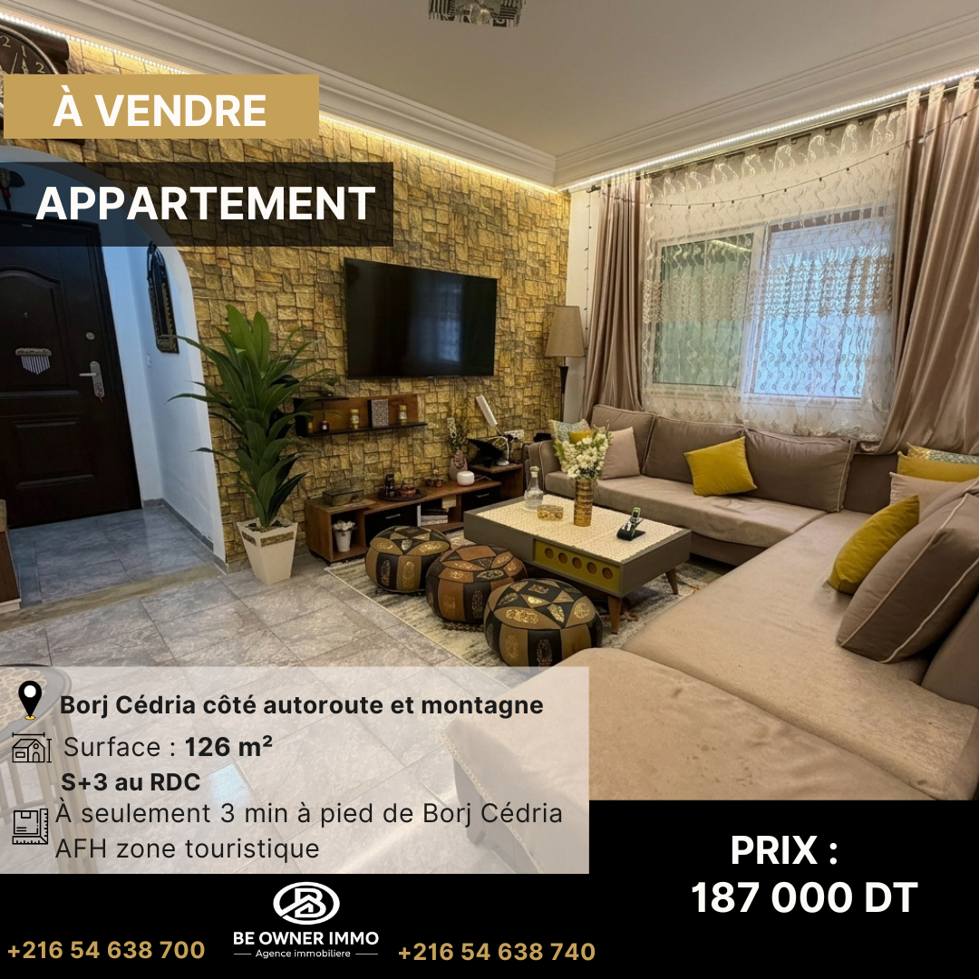 Appartement s3 au rdc