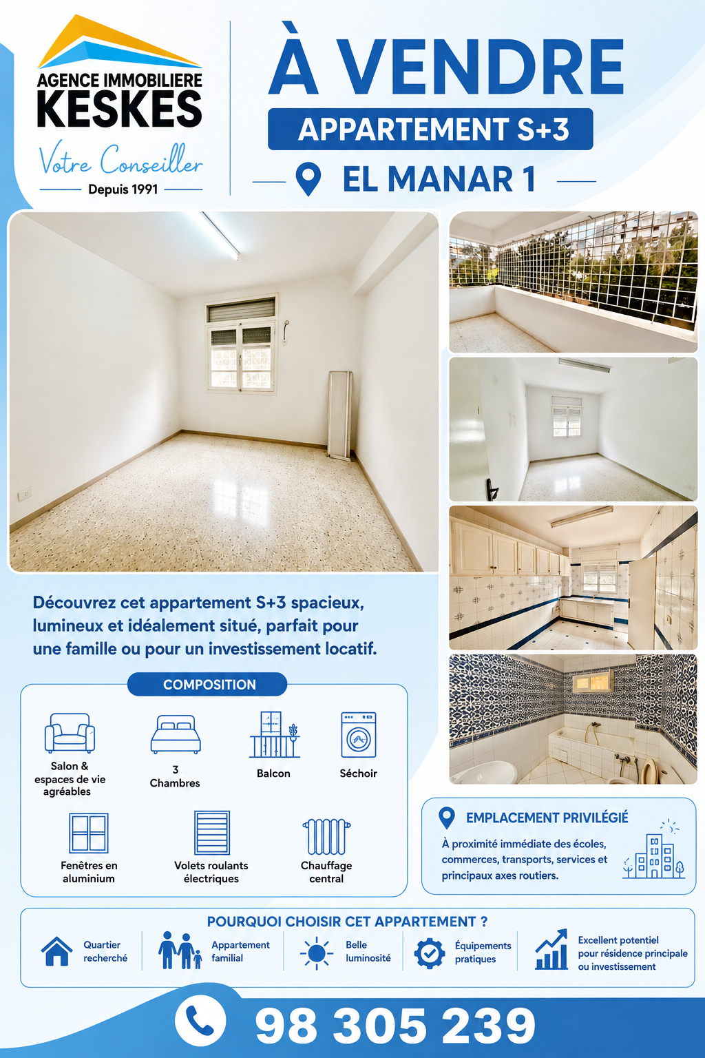 Appartement el manar 1