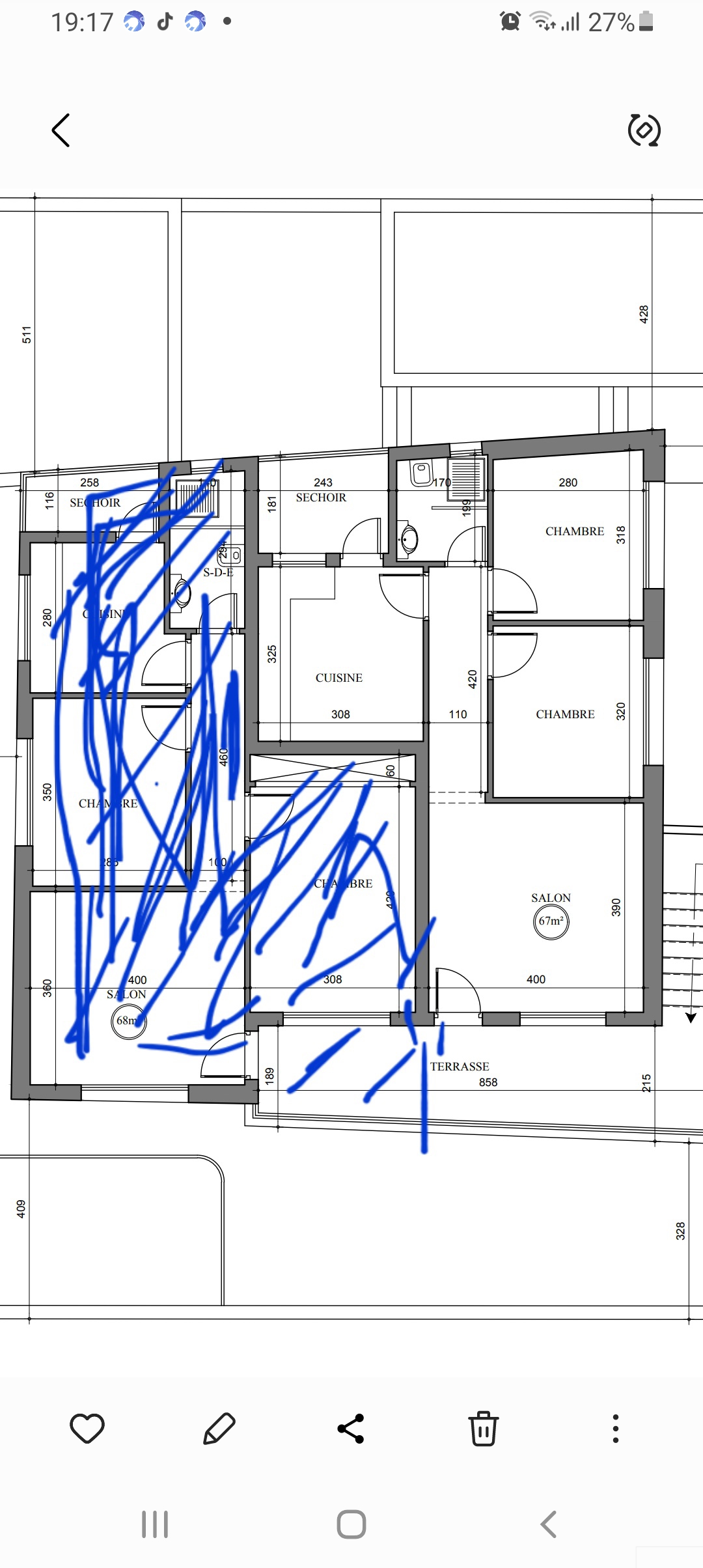 Appartement s2 inachevé