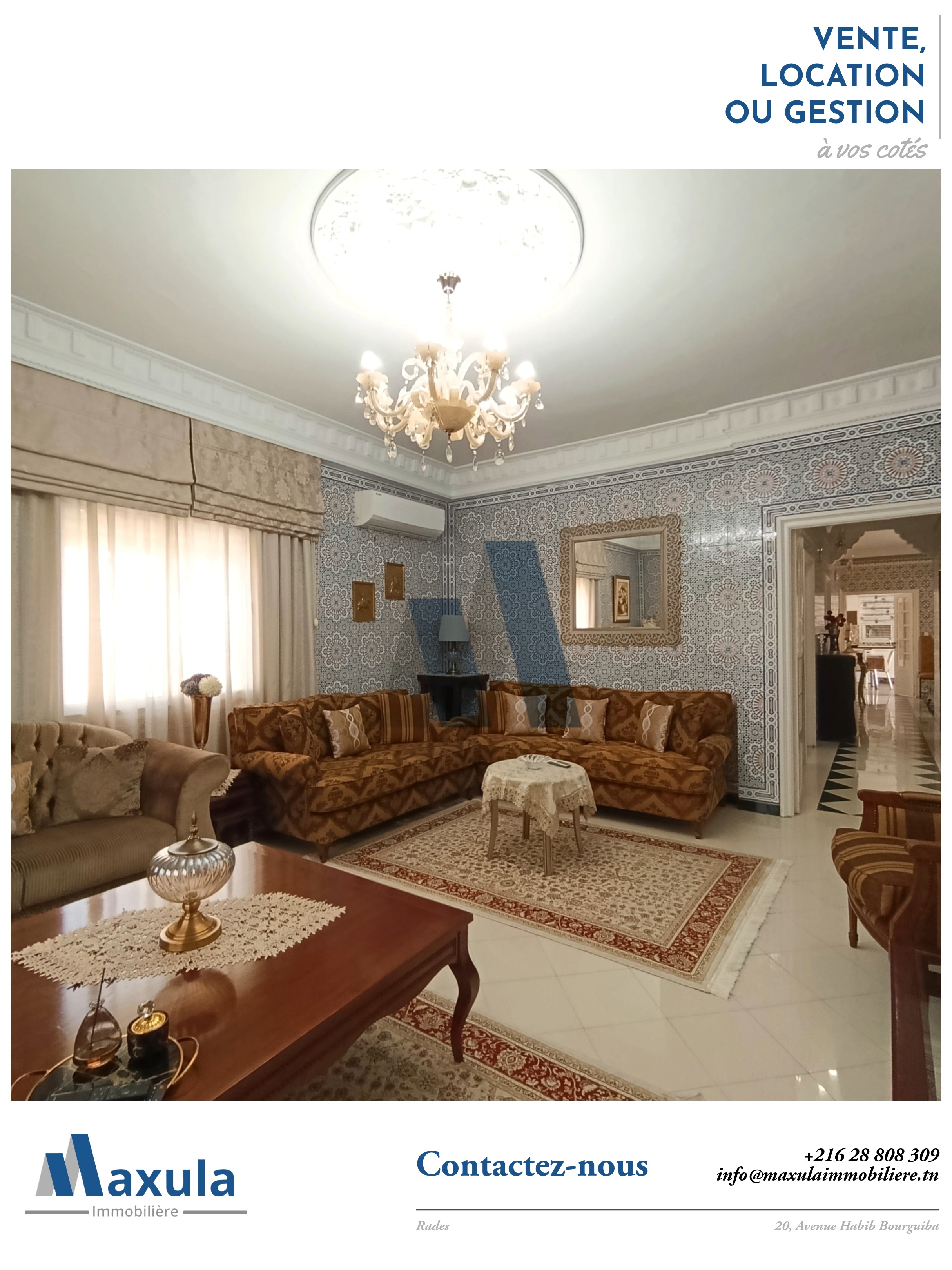 Villa s5 de plain pied a rades ville