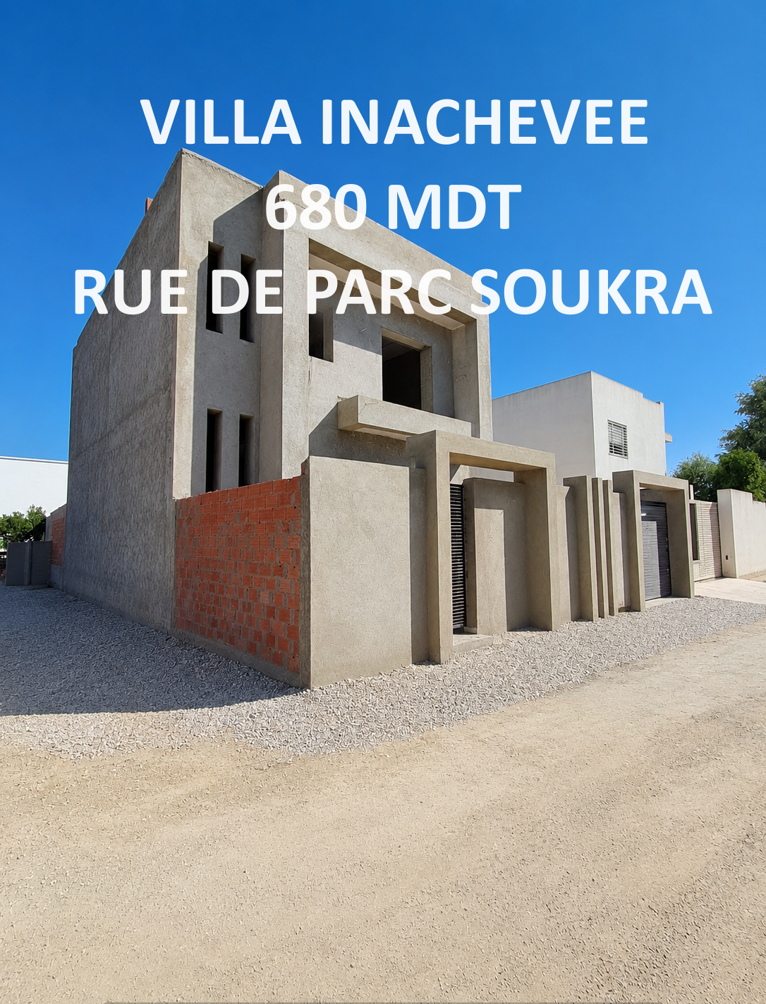 Villa inacheve rue de parc