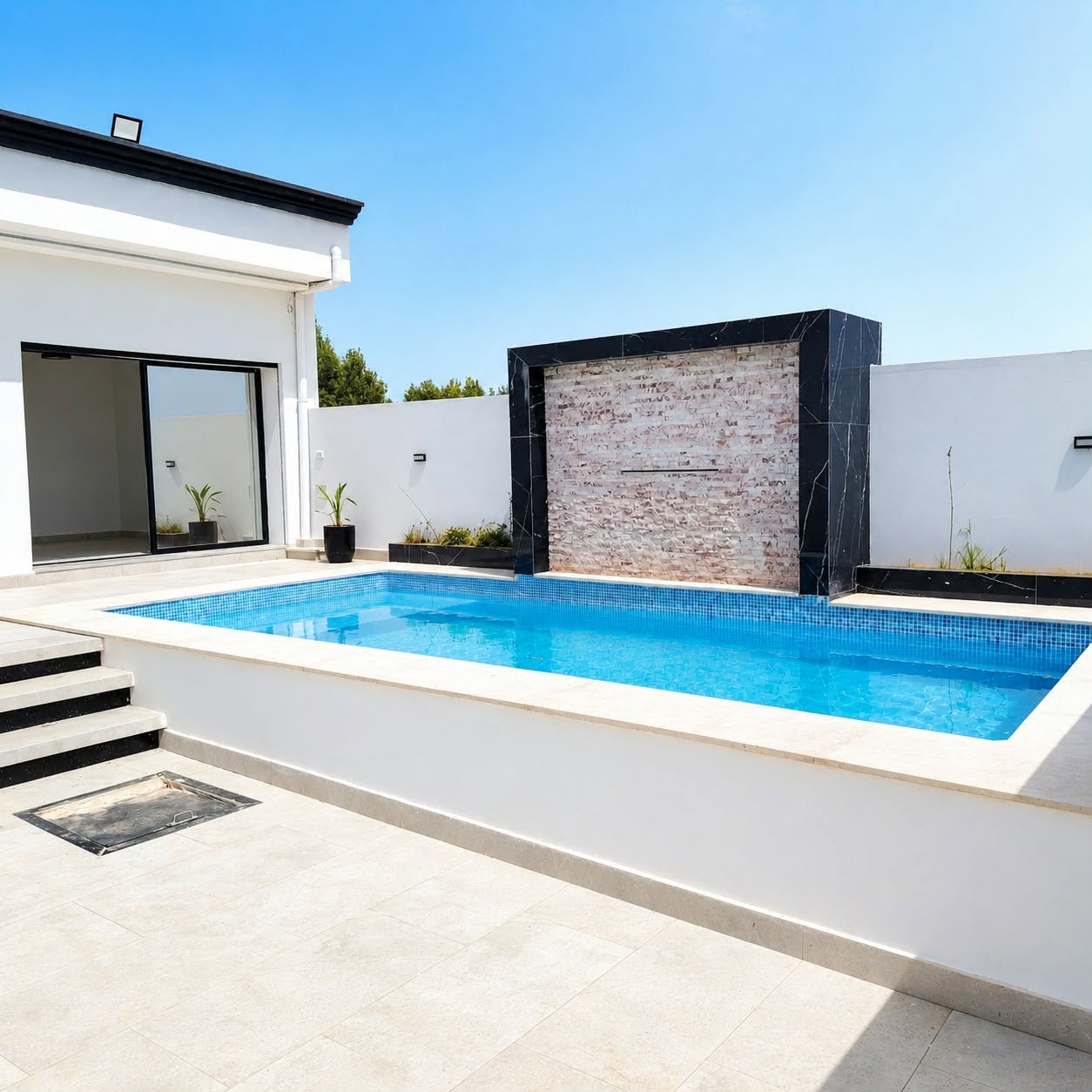 Villa s2 haut standing avec piscine à dar alouche
