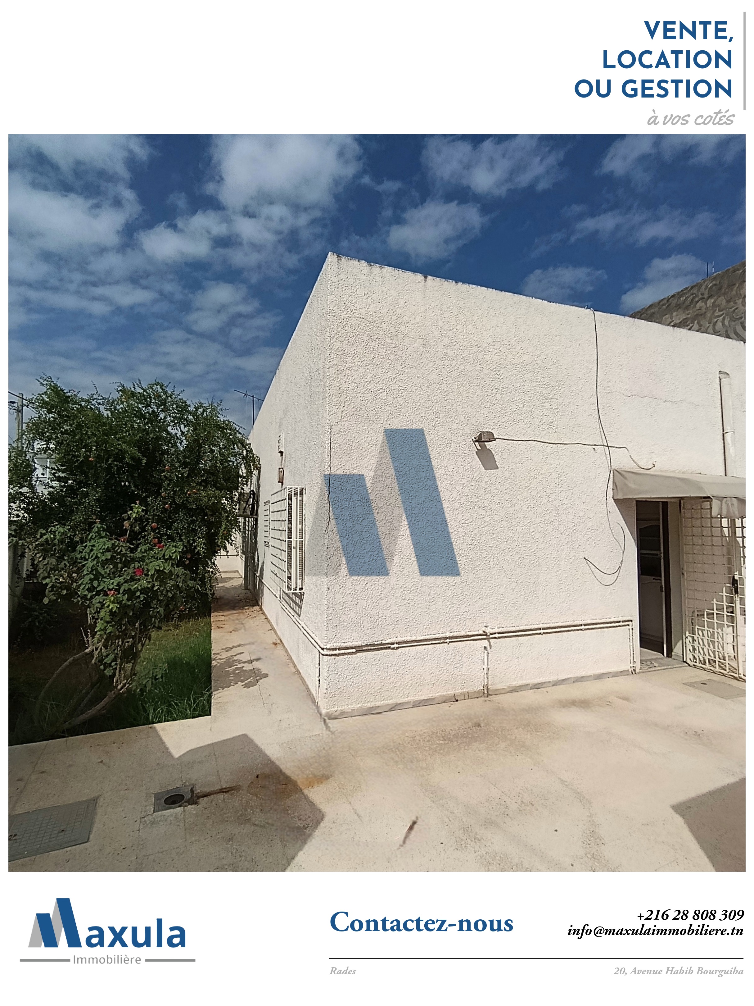 Maison s2 de plain pieds a rades ville