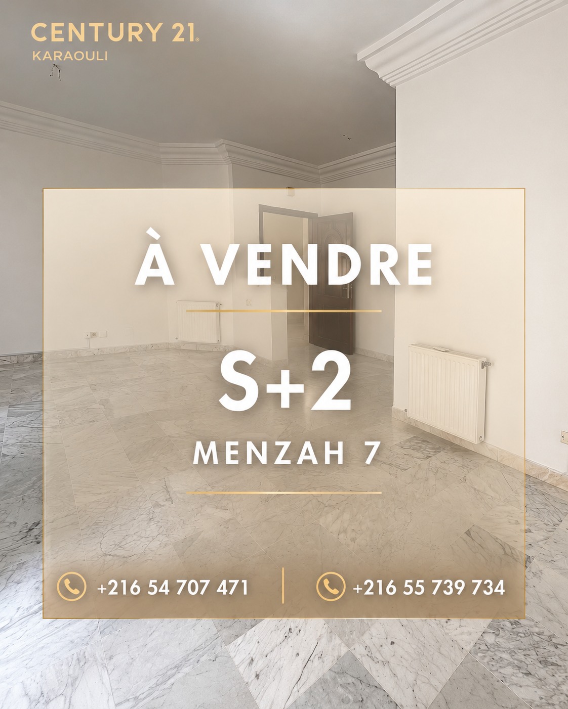 Appartement s2 à menzah 7 bis