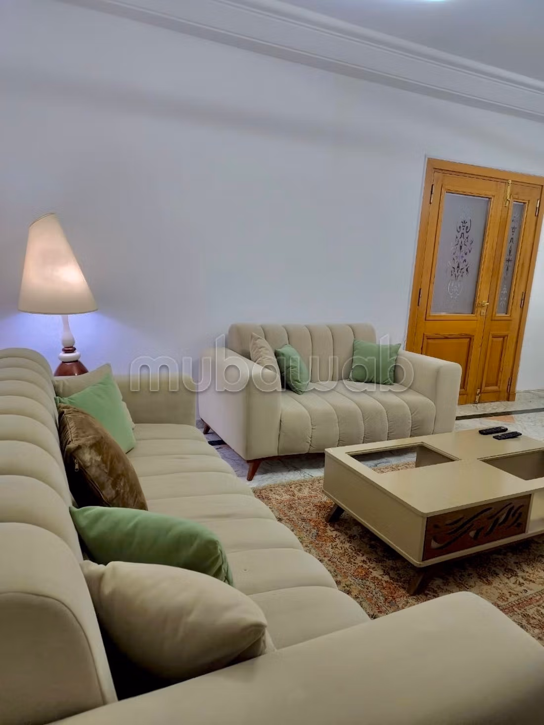 Salon et 3 chambres Meublé Jardin de Carthage