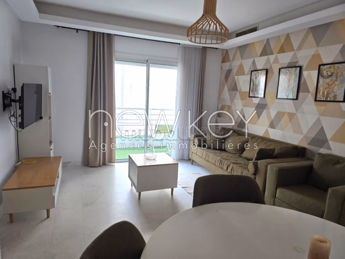 Spacieux Appartement S1 Meublé à louer aux Jardins de Carthage