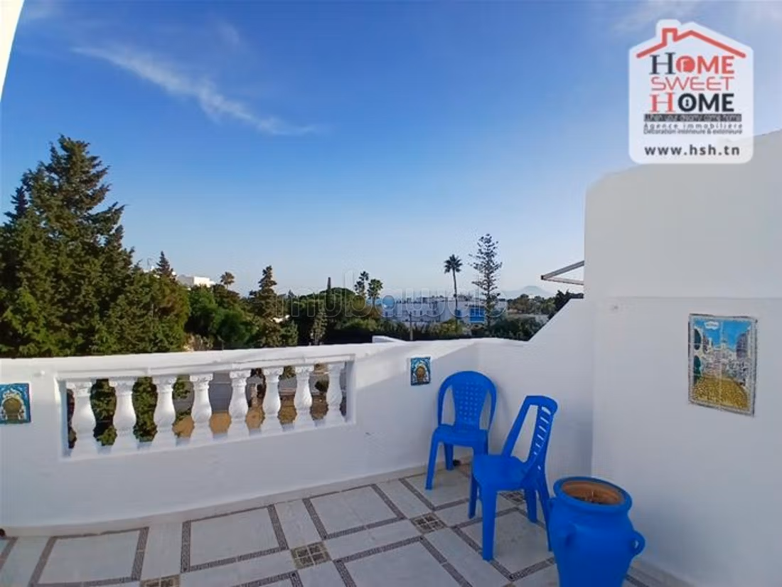 Etage de villa S2 Manissa à louer à Amilcar