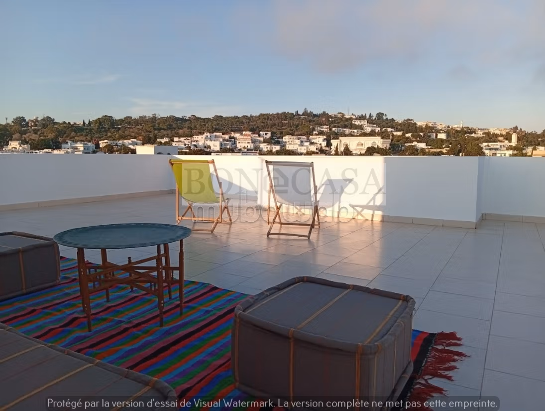 Duplex S3 Meublé terrasse à louer au coeur de Sidi Bousaid