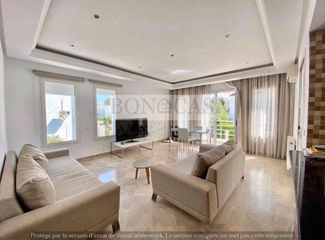 Etage de villa S3 vide/meublé à louer à la Marsa