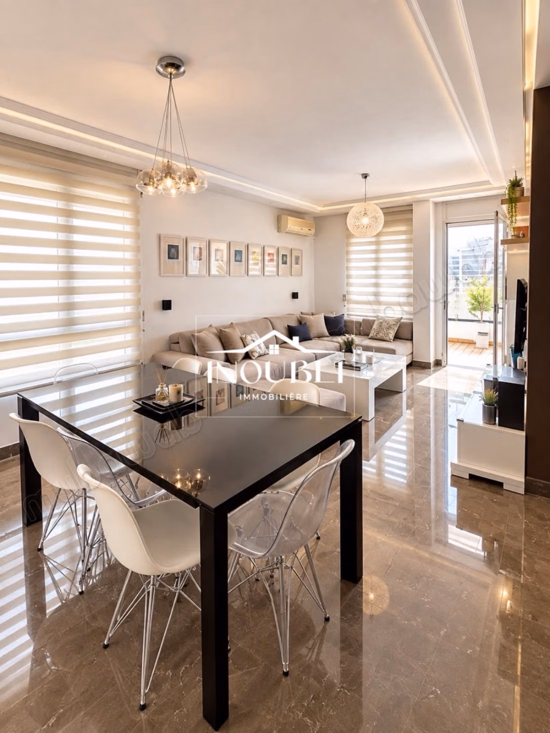 À louer – magnifique duplex s3 meublé à l'aouina – cité wahat