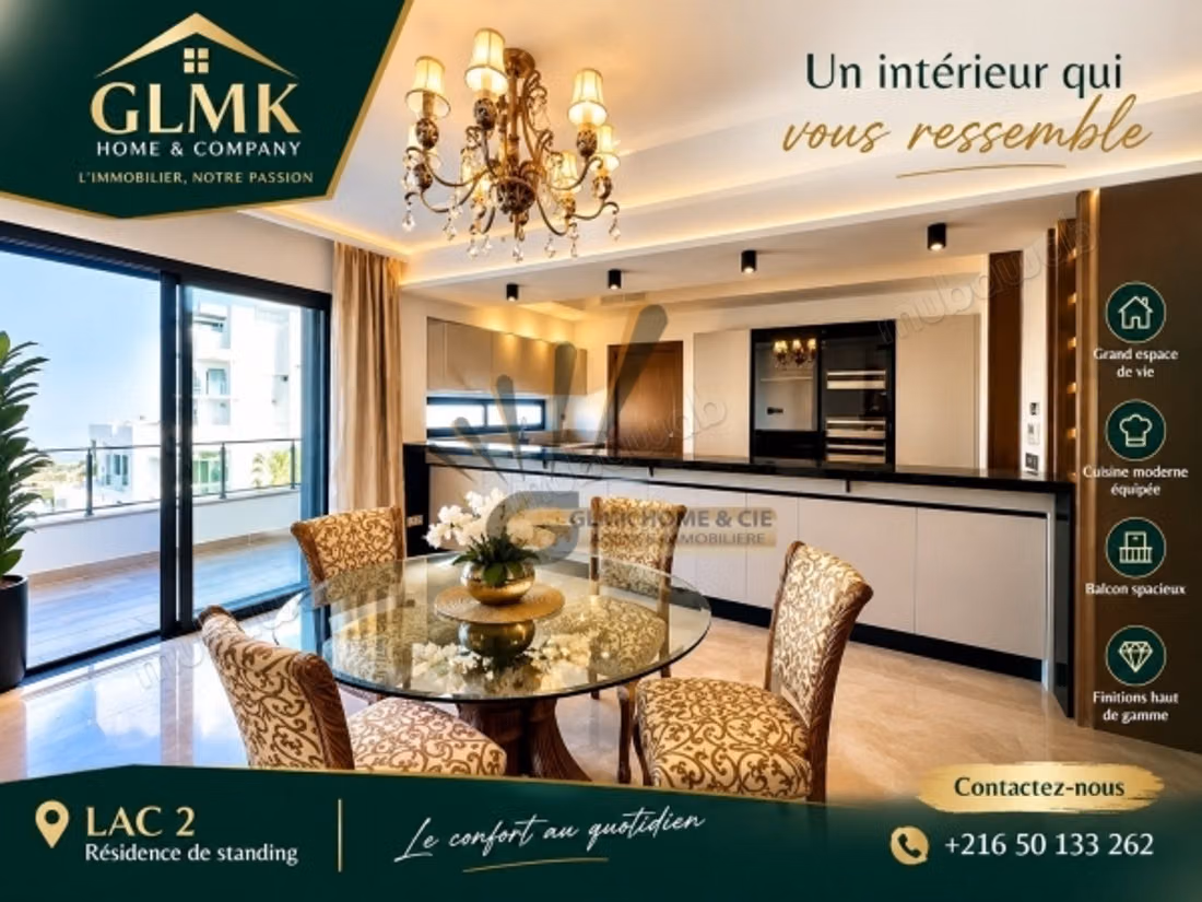 Spacieux appartement à Louer au Lac 2